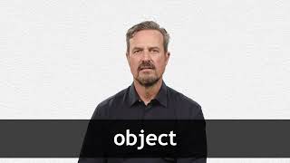 How to pronounce OBJECT in American English