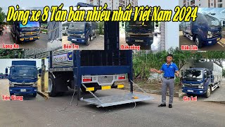 Xe tải 8 tấn D8 Đồng Vàng gắn bửng nâng ll Xe thứ 6 giao vào tỉnh Thanh Hóa.