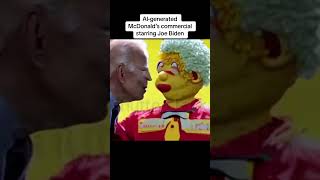 AI-Generated McDonald's Commercial with Joe Biden #mcdonalds #joebiden #shorts