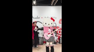 Crazy scenes at Hello Kitty guitar launch