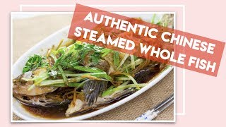 Authentic Chinese Steamed Whole Fish