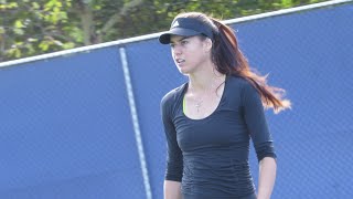 Sorana Cirstea Practice at the 2014 Us Open