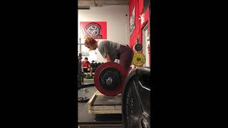 Block pulls, 5 reps, 81%, 97.5kg