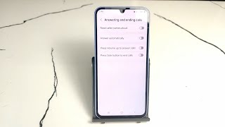 how to turn on automatic answer on samsung galaxy a35 5g