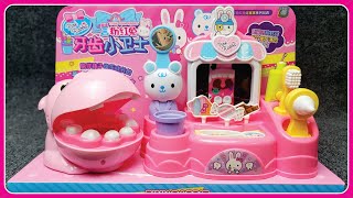 5 Minutes Satisfying with Unboxing Pink Hippo Dentist Set Toys ASMR (no music)