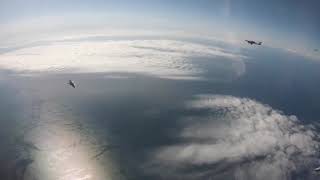 Tu-142 and Su-27 over the Baltic Sea