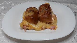 LANCHE DE BISNAGUINHA AO FORNO UMA DELÍCIA