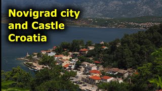 Novigrad city and Castle, Croatia, DJI Mini 2, 4K