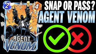 AGENT VENOM 🔦 Details & Mechanics | Snap or Pass | Marvel Snap