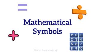 Mathematical symbols | Different Symbols of Mathematics