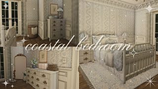 ｡𖦹°‧ coastal bedroom | bloxburg speedbuild ∘˙○˚.•