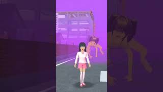 Lisa melihat monster Azra cr:‪@BrownHuman_‬ sakura school simulator part 3 #shorts #trending