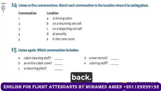 English for Flight Attendant Audio 3 - by Muhamed Amien