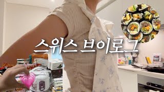 🇨🇭스위스 일상 브이로그 | 스위스 물가 대체 얼마나 비싼데? 🔎 홍콩에서 온 택배 언박싱