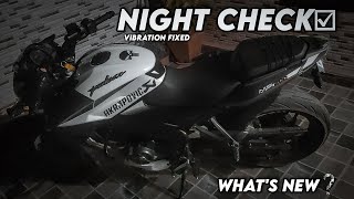 I tried something new with my bike!🔥| finally a night ride 😍| let's fix vibrations guys🔧