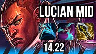 LUCIAN vs ORIANNA (MID) | 7/2/7 | NA Grandmaster | 14.22