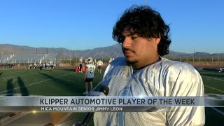 Klipper Automotive Player of the Week: Jimmy Leon