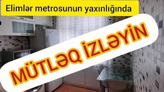 👉TƏCİLİ👉TƏCİLİ Elimlər metrosuna yaxın 2 otaq Daş bina 88 min manata 077 506 26 66