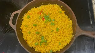 Yellow rice / turmeric rice | how to make yellow rice