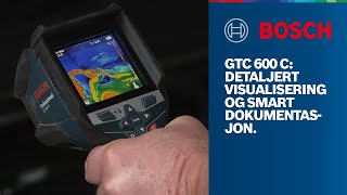 Bosch GTC 600 C Professional: Detaljert visualisering og smart dokumentasjon