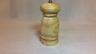 Wood turning - First time turning Salt Miller (Hazel wood)