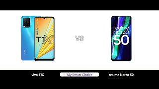 vivo T1X VS realme Narzo 50 | My Smart Choice