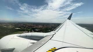 KLM 737-800 landing, MXP