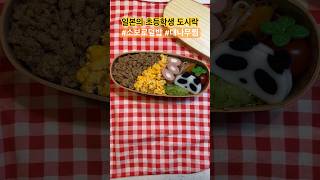 일본가정식 인기반찬 소로보덮밥 🌱 아김존,대나무찜,판다 카마보코 🐼 도쿄의 초등학생 점심도시락 #일본일상 #육아브이로그 #요리 #shorts