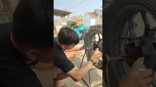 Repaint velg dengan cat semprot diton premium 🔥🔥#ditonpremium