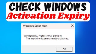 Windows Activation Expiry Check Using CMD | Easy Tutorial