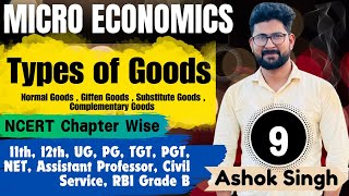 Types of Goods || Normal Goods || Inferior Goods || Giffen Goods || Substitute Goods Etc