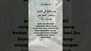 Surat Thaha 102: Penuh Ketakutan | Petikan Ayat Al Quran #shorts