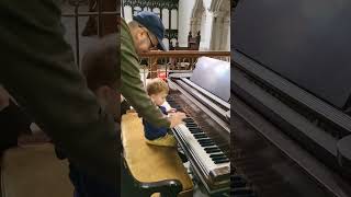 Travelling in Ireland is so much fun. #ireland #travel #shorts #baby #piano #church