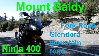 Mount Baldy part 1 - Ninja 400 - (Fork Road/Glendora Mountain Road)