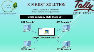 TallyPrime & Tally ERP9  Single Company Multi  State GST Module (Hindi)