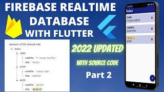 todo app using flutter firebase realtime database 2022 updated part2