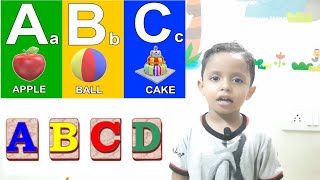 A for Apple B for Ball C for Cat D for Dog E for Elephant  |  ए फॉर एप्पल बी फॉर बॉल सी फॉर कैट