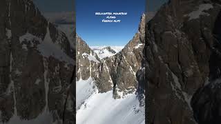 Helicopter mountain flying Robinson R44 - French alps