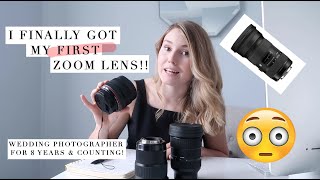 I FINALLY GOT MY FIRST ZOOM LENS | Sigma 24-70mm 2.8 DG DN for SONY | My Wedding Day Setup!