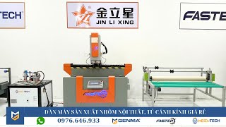 Dàn máy làm nhôm nội thất giá rẻ || máy khoét khóa cnc 2 mô tơ