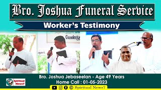 Bro Joshua Funeral Service | Worker's testimony | 02-05-2023 | The Pentecostal Mission | SN7