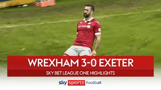 Wrexham go 2nd with comprehensive win | Wrexham 3-0 Exeter | League One highlights