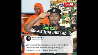 National Anthem 10-years Prison ~ ₦5 million fines ~ Aisha Yesufu Dares Lawmakers