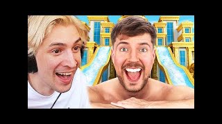 xQc Reacts to $1 vs $250,000 Vacation! | MrBeast