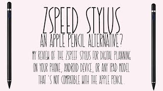 Zspeed Stylus: An Apple Pencil Alternative for Digital Planning?