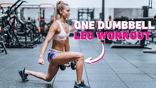 Complete Leg Workout with ONE DUMBBELL