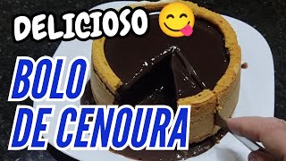 Como Fazer Bolo de Cenoura - Fofinho e com cobertura de chocolate