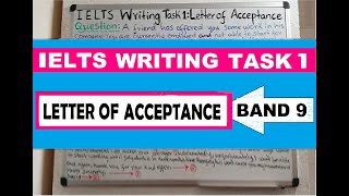 How to Write IELTS Task 1 Letter of Acceptance (Band 9)