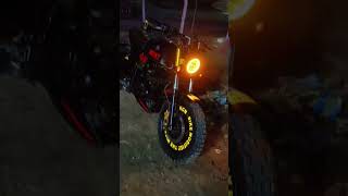 kgf lighting Kgf bike modification #youtubeshorts #kgn #rider #amirul #fz