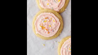 Soft Sugar Cookies with Buttercream Frosting